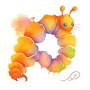 caterpillar tattoo design idea