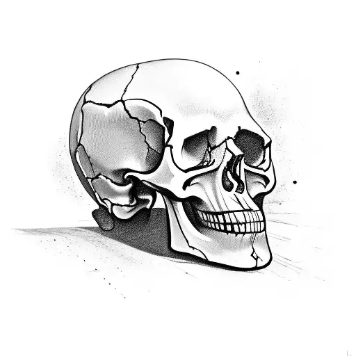 420 skull tattoo design idea