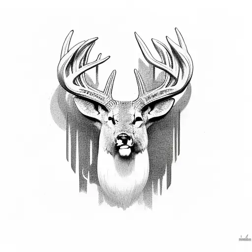 buck  tattoo design idea