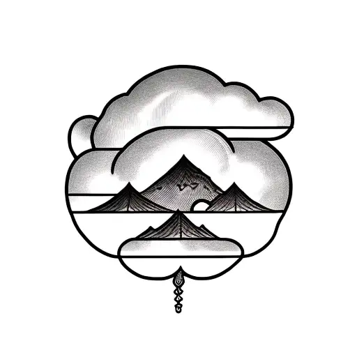 Cloud tattoo design idea