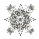 8-pointed star tattoo design idea