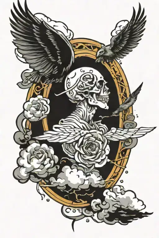 Sky is the limit tattoo design idea