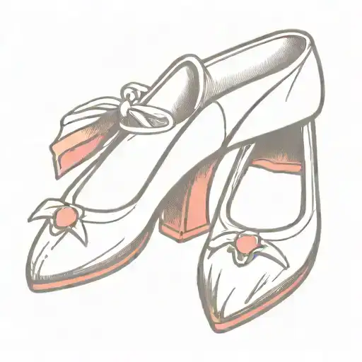 Ruby slippers wizard of oz tattoo design idea