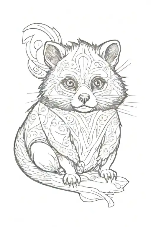 tanuki tattoo design idea