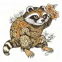 tanuki tattoo design idea