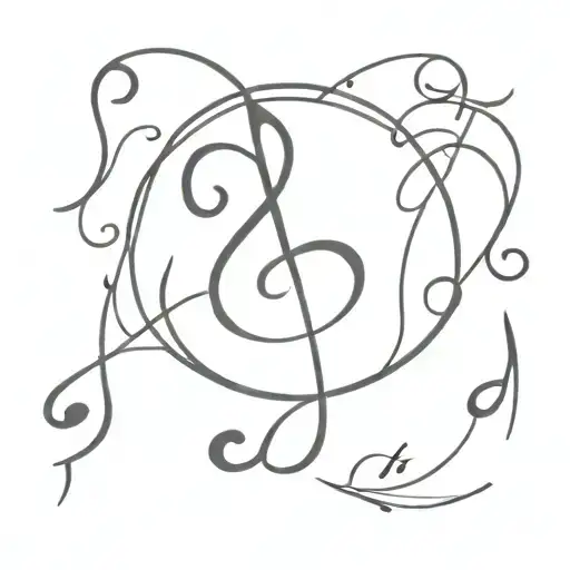 BTS Logo, Music Notes, Celtic tattoo design idea