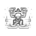 Winch operator in action tattoo design idea