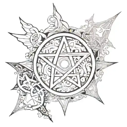 Wiccan tattoo design idea