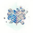 Cubes and astrophysics tattoo design idea