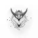 nipple tattoo design idea