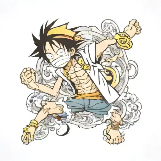 luffy tattoo design idea