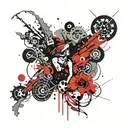 Risk Rich tattoo design idea