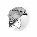 falcon birds tattoo design idea
