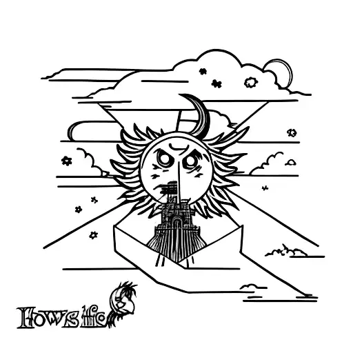 Howl's moving castle, howl tattoo design idea