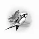 Swallow Bird tattoo design idea