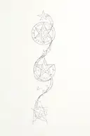 fewer stars tattoo design idea