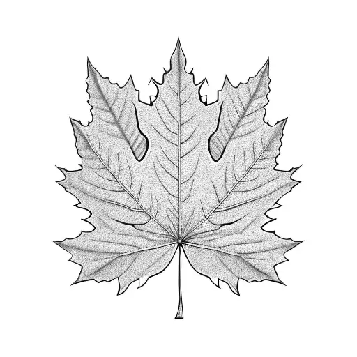 Maple Leaf tattoo design idea