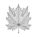 Maple Leaf tattoo design idea