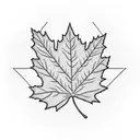 Maple Leaf tattoo design idea