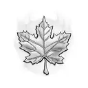 Maple Leaf tattoo design idea