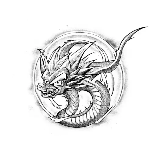 dragon ball z tattoo design idea