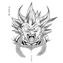 dragon ball z tattoo design idea