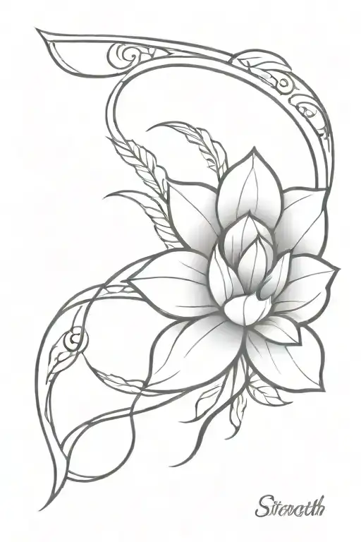 strength, protection,purity, create own reality, feminin energy, luck, protection, purity, path to enlightment tattoo design idea