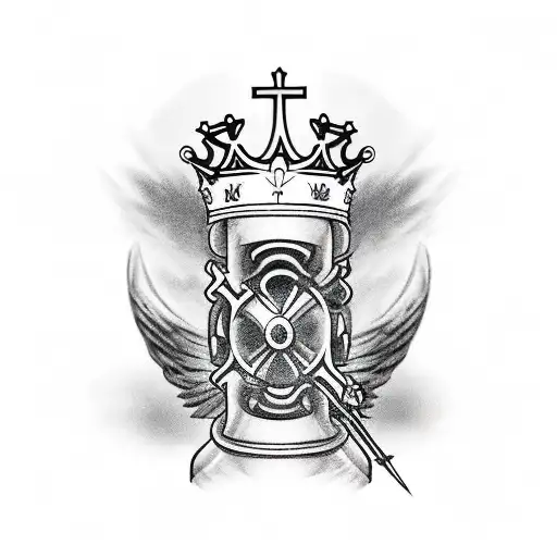 skies, Deck of cards, birds, Barbed wire, skeleton, angels, Roman numerals, Inspiring quotes, cross, crown, guns tattoo design idea