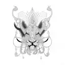 indian king tattoo design idea