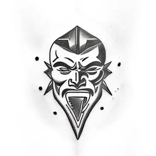 A tattoo showcasing the power and strength of Mars, the god of war, in a black-grey style tattoo design idea