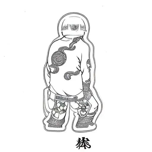 rock lee tattoo design idea