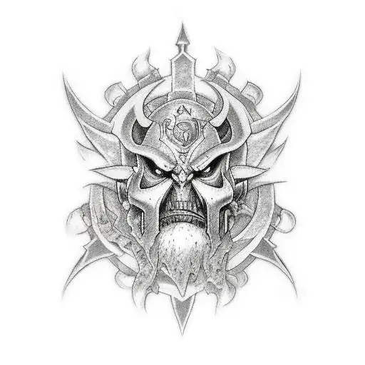 world or warcraft tattoo design idea