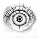 Evil Eye tattoo design idea