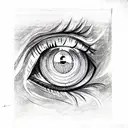 Evil Eye tattoo design idea