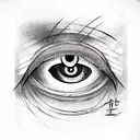 Evil Eye tattoo design idea