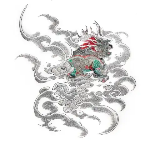 raijin and fujin back piece tattoo tattoo design idea