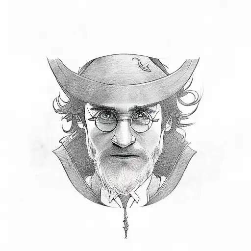 perseverance with harry potter tattoo design idea