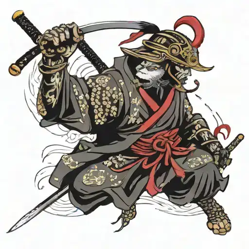 ronin samurai tattoo design idea