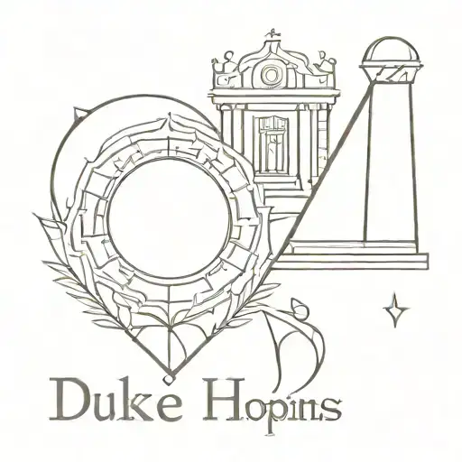 duke and johns hopkins tattoo design idea