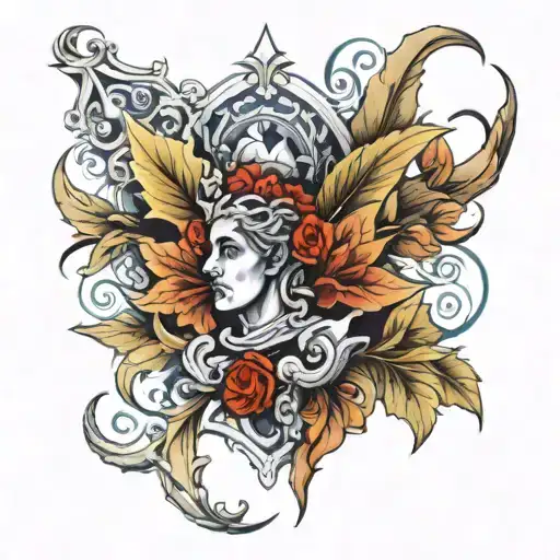 Renaissance tattoo design idea