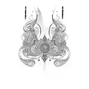 supriya name on neck tattoo design idea