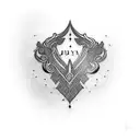 supriya name on neck tattoo design idea