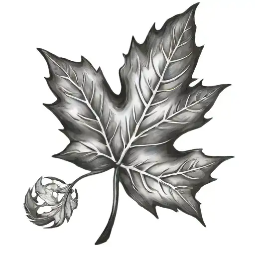 toronto maple leaf tattoo design idea