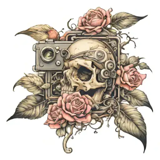 photography tattoo design idea