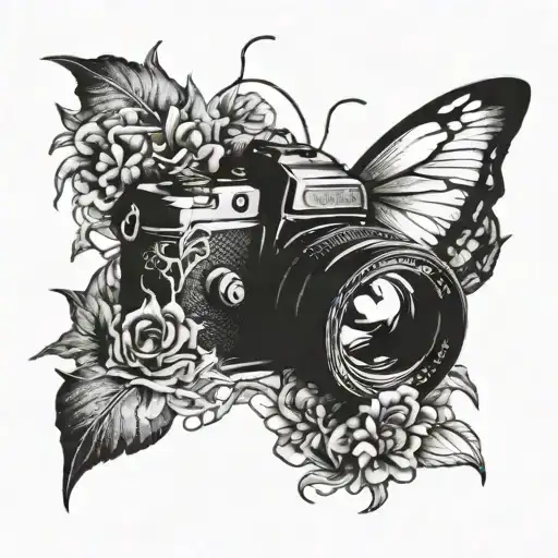 photography tattoo design idea