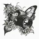 photography tattoo design idea