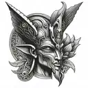 Osiris god tattoo design idea