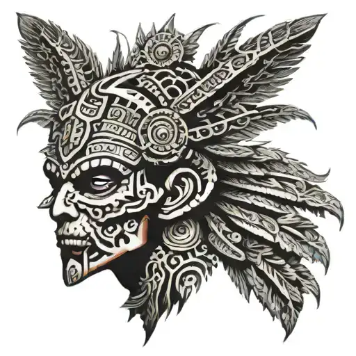 Aztec tattoo design idea