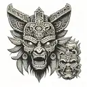 Aztec tattoo design idea