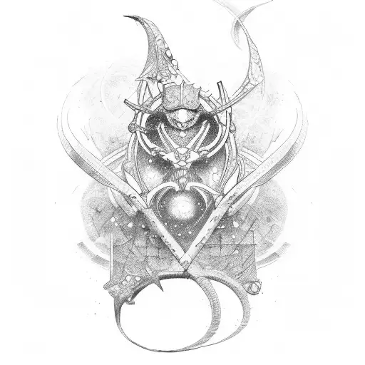 fate and dna tattoo design idea